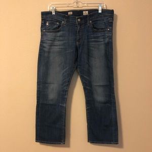 AG Tomboy Crop Boyfriend Straight Leg Jeans Sz 31